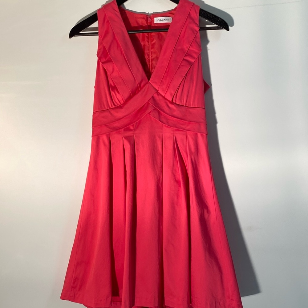 Calvin Klein - Hot Pink Fit and Flare dress. Size 2